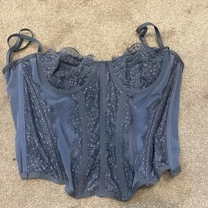 Blue urban outfitters corset